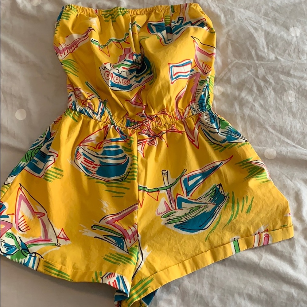 Urban Outfitters Kimchi Blue Paper-bag Romper